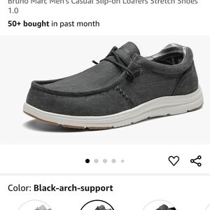 Mens Bruno Marc arch support slip on shoes 9.5